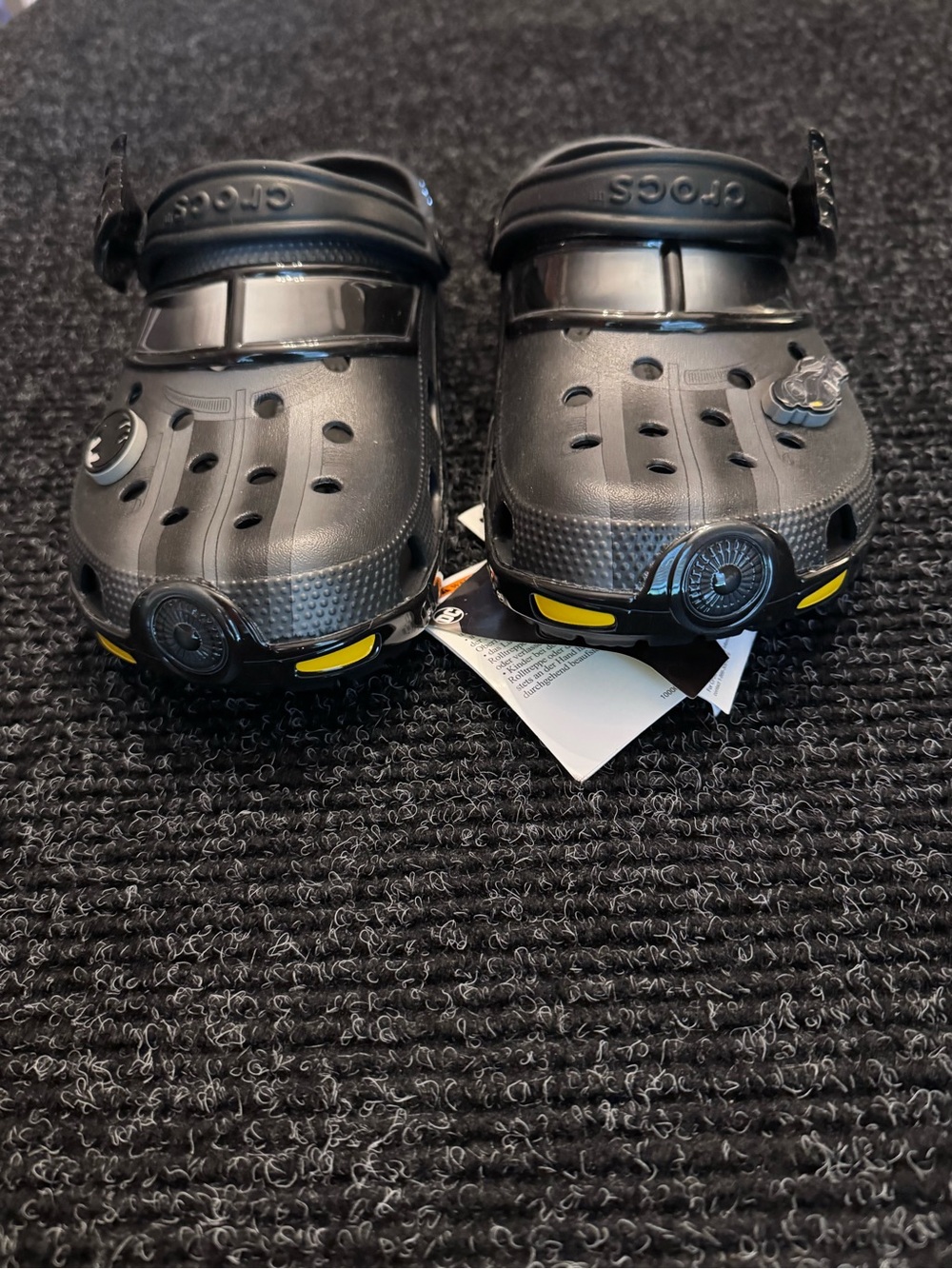 Black Crocs Batman x Classic Clog 'Batmobile' 210219 001 Size M-10/W-12 New - Picture 3 of 10